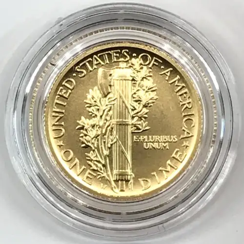 2026 Best of the US Mint Mercury Dime 1/10 oz Gold Coin & Silver Medal
